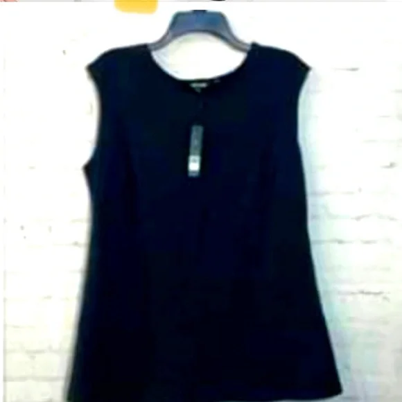 Nic & Zoe sleeveless  black top XL NWT - Picture 3 of 3